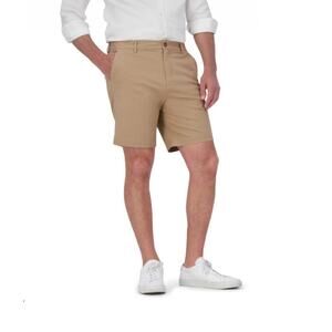 Mott & Bow Men's Stretch Chino Shorts 8" Khaki Casual Preppy Golf Sz 36
